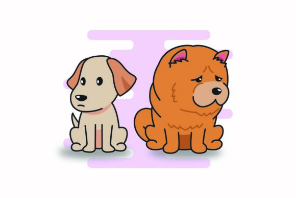 Adorable Dog Cute Animal Cute Clipart Shadow for Designs