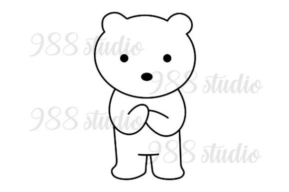 Animal Outline Drawing Bear Svg Png for Your Projects