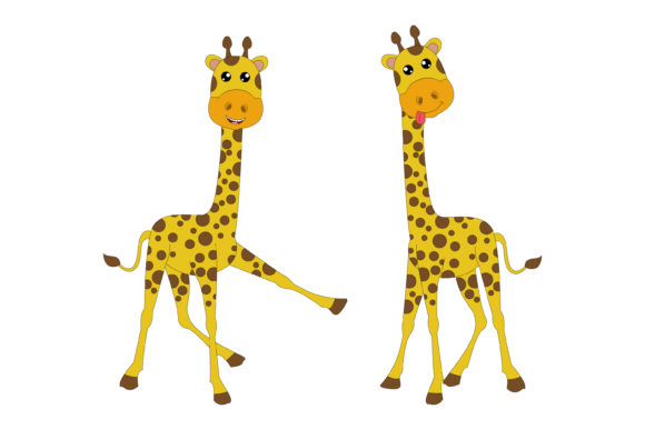 Cute Giraffe Animal Cartoon: A Playful Typeface for Modern Brands