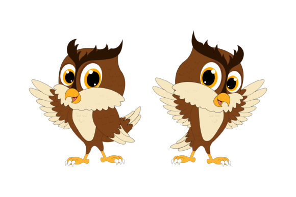 Cute Owl Animal Cartoon: Adding Whimsy to Your Brand