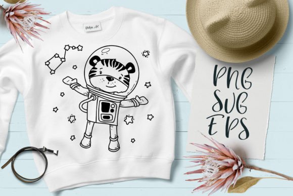Cute Tiger Happy Baby Animal SVG & EPS Files