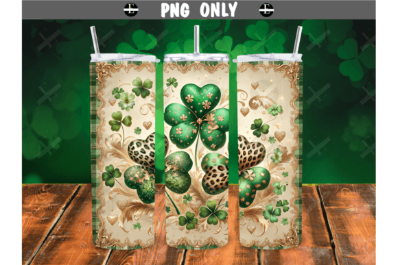 St Patricks Day Animal Print Clovers: A Bold Design Asset