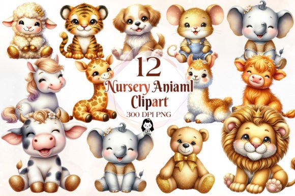 Unleash Creativity with Nursery Animal Sublimation Clipart