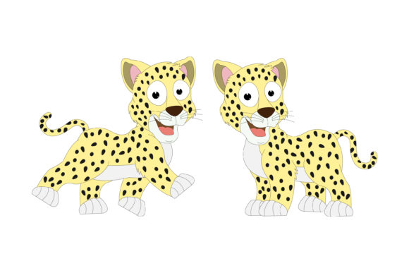 Unleashing Wild Personality with Cute Jaguar Animal Cartoon