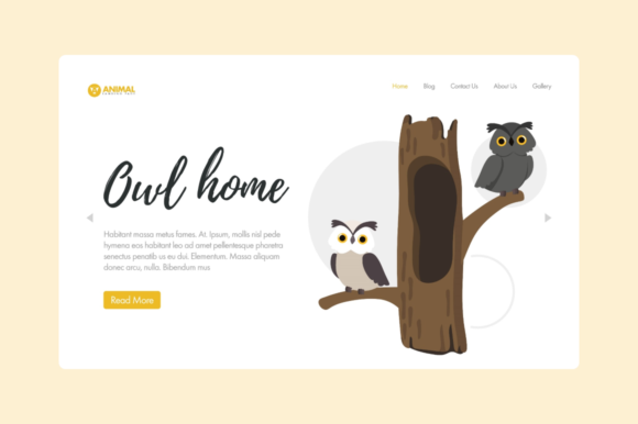 Website Illustration-Animal-owl: A Modern Asset for Digital Storytelling